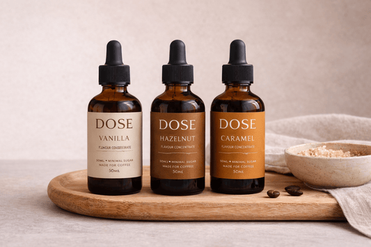 DOSE - Trio Pack (Vanilla, Hazelnut, Caramel) - Dose Coffee Flavours